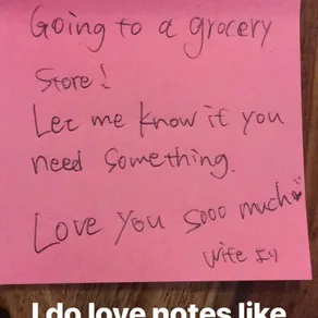 I do love notes like this