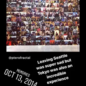 Leaving Seattle was super sad but Tokyo was also an incredible experience