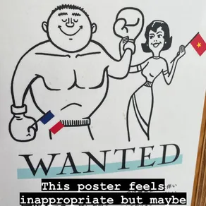 This poster feels inappropriate but maybe I am just being over sensitive