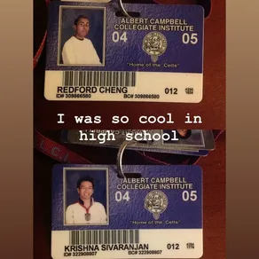 I was so cool in 
high school
