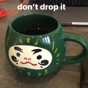 This cup is too amazing. I hope I don't drop it