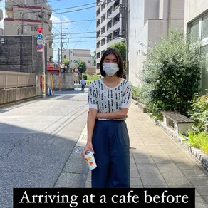 Arriving at a cafe before they open