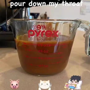 8oz of caramel. In a convenient jug I can pour down my throat