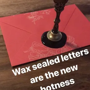 Wax sealed letters are the new hotness